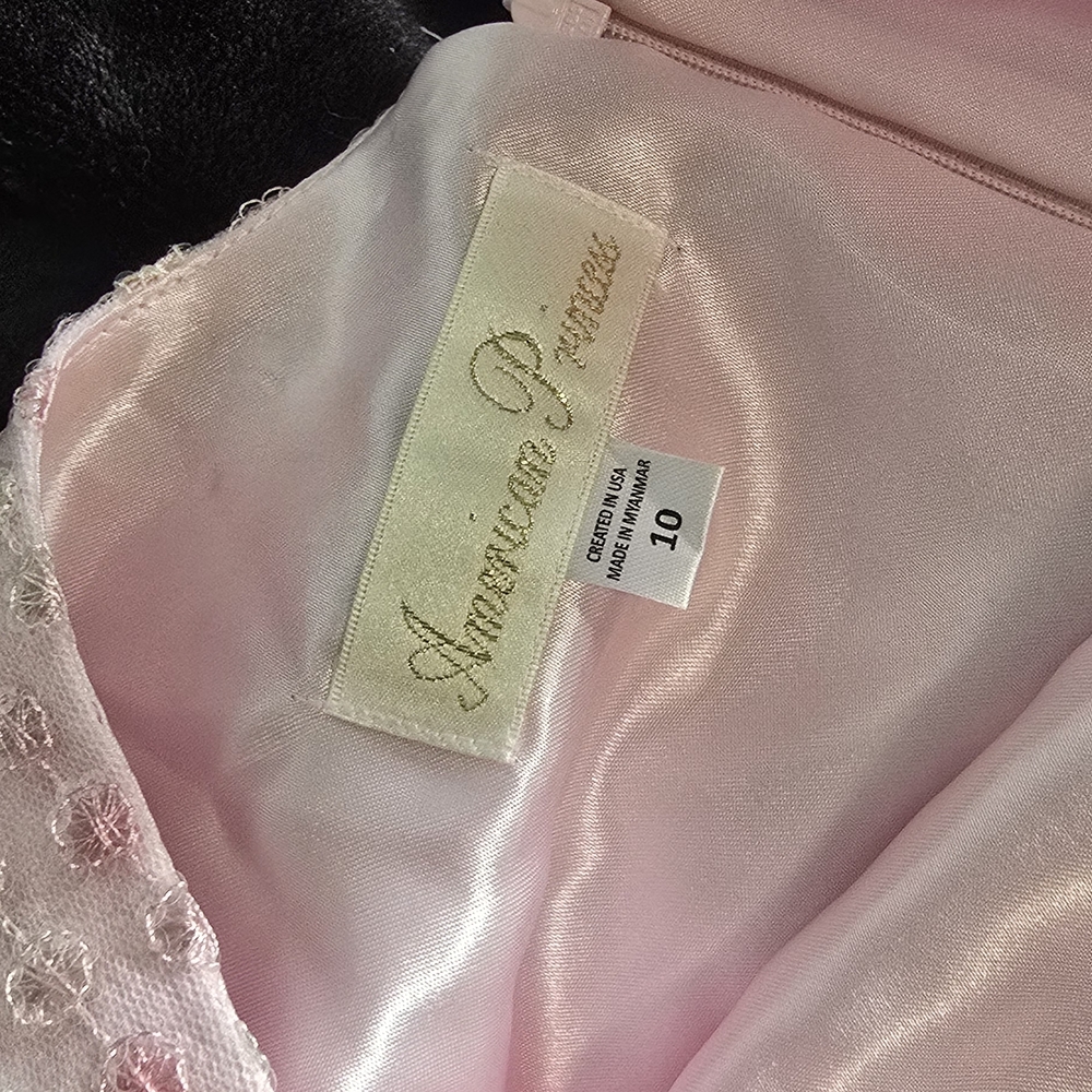 American Princess Light Pink Satin Chemise